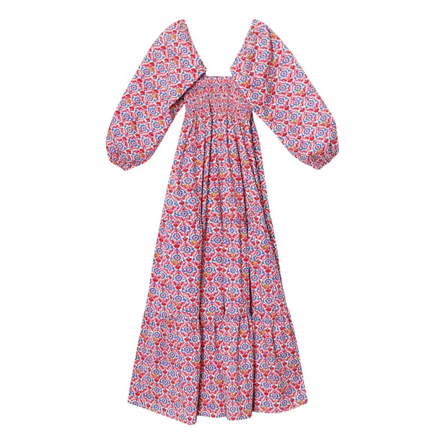 Vestido estampado Imogen | Rojo