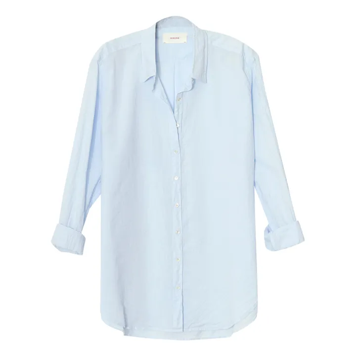 Chemise Beau Popeline de Coton | Bleu ciel- Image produit n°0