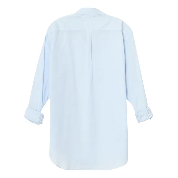 Chemise Beau Popeline de Coton | Bleu ciel- Image produit n°4
