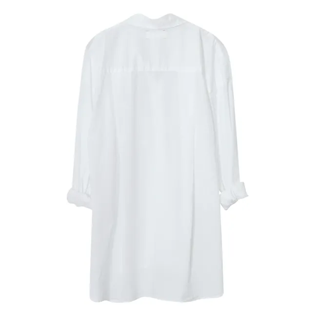Camisa Sydney de popelina de algodón | Blanco