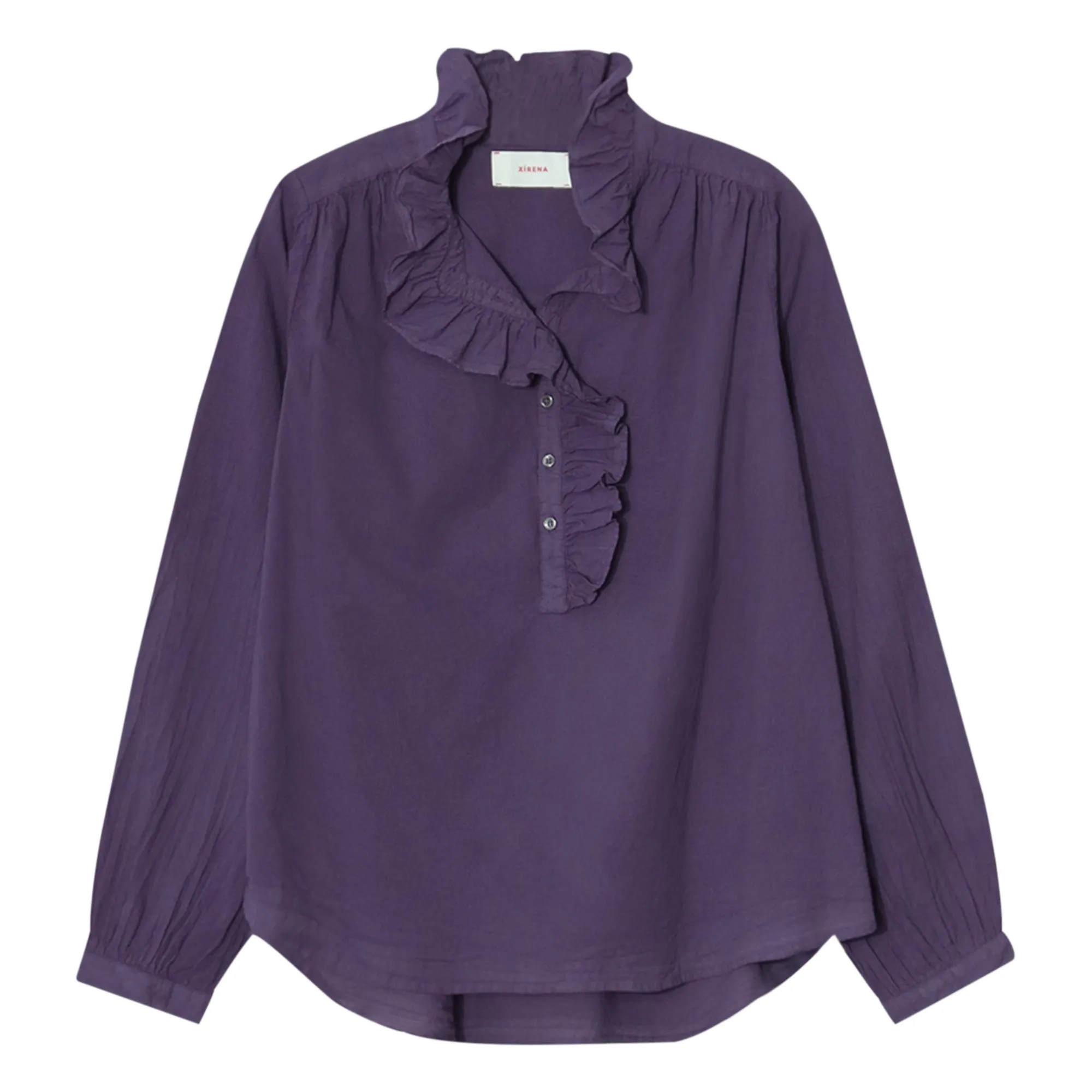 Xirena Mauve Caspian Cotton Poplin Blouse