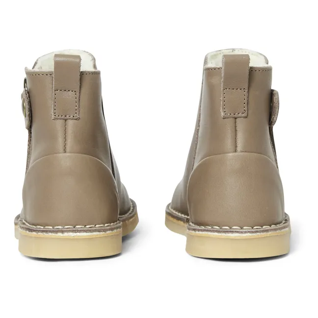 Winston Fur-lined Boots | Taupe brown