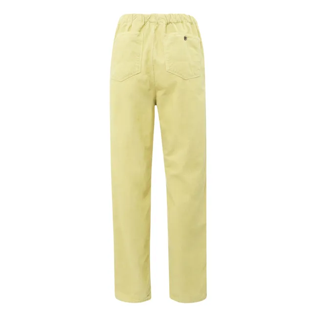 Pantalon Pizzy Velours Côtelé - Collection Femme -  | Jaune pâle