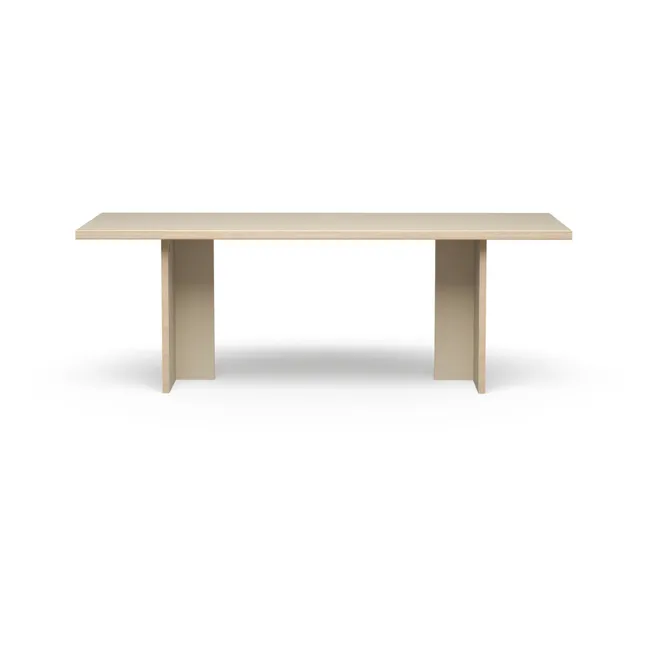 Mesa de comedor rectangular | Crema