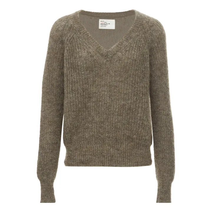 Leon Harper Pullover Mondain Super Kid Mohair Beige Smallable