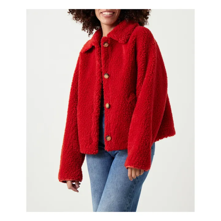 Cappotto in pelliccia Vesper | Rosso- Immagine del prodotto n°1