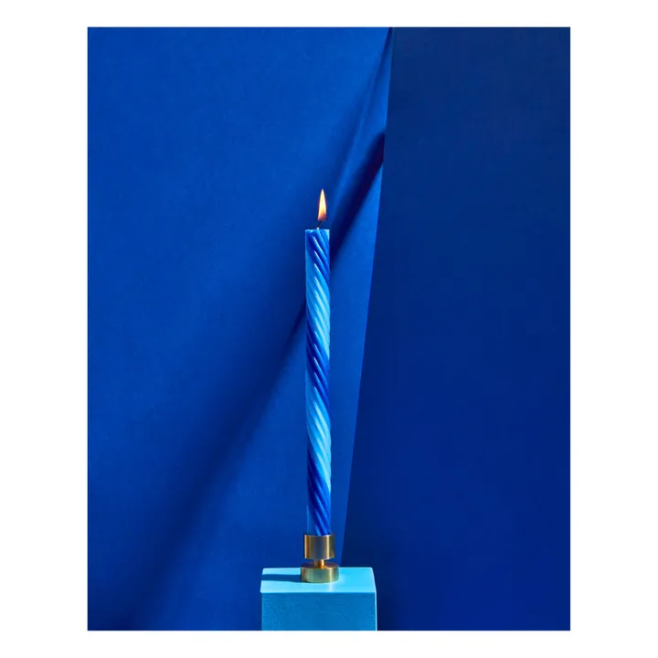 Candele, modello: Rope - Set di 4 | Blu- Immagine del prodotto n°1