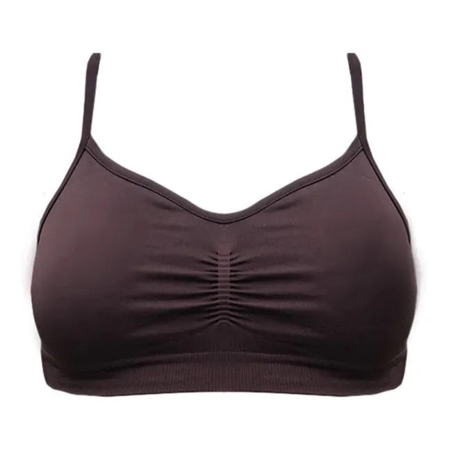 Poise Multifunctional Crop Top | Chocolate