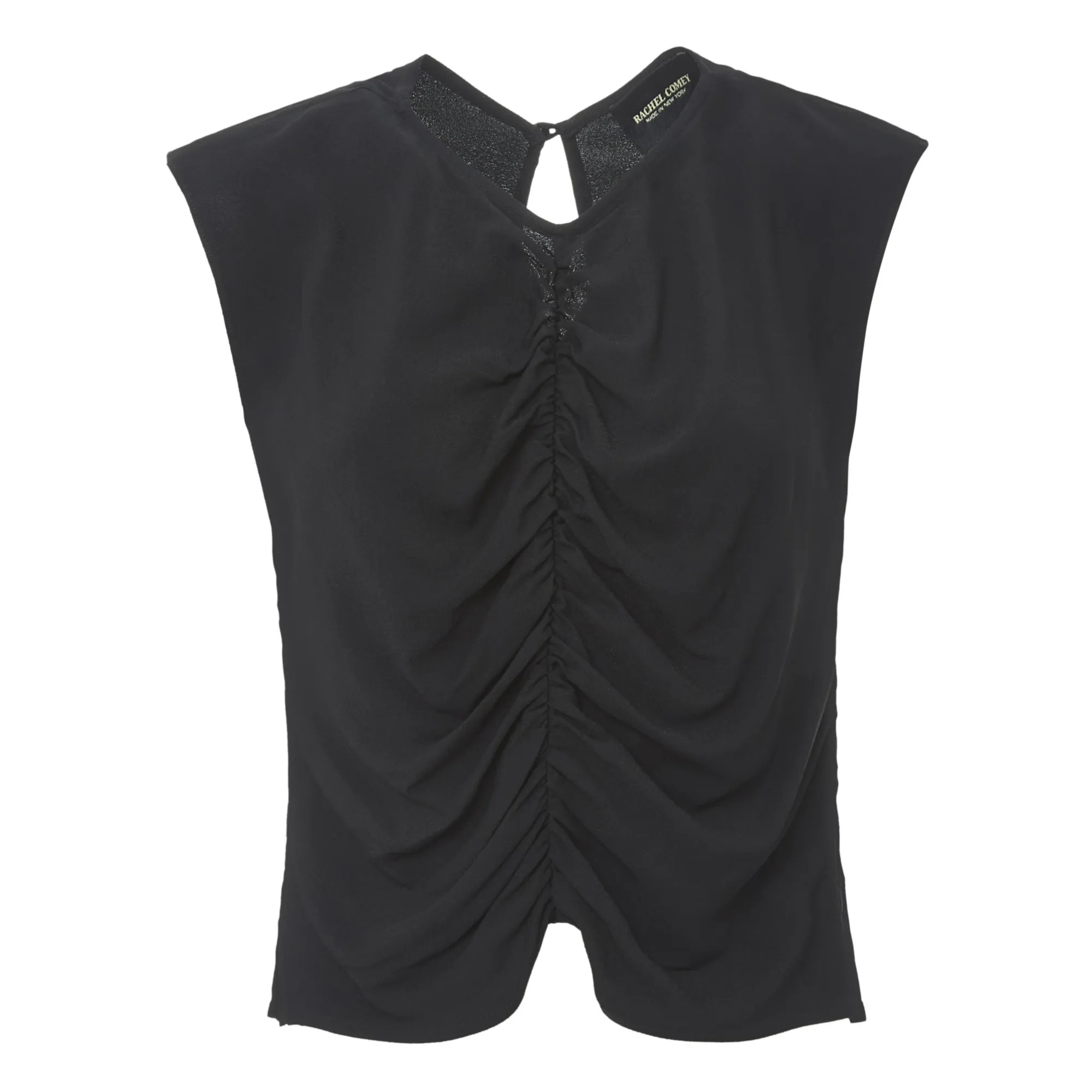 Rachel Comey Black Fruncido Top