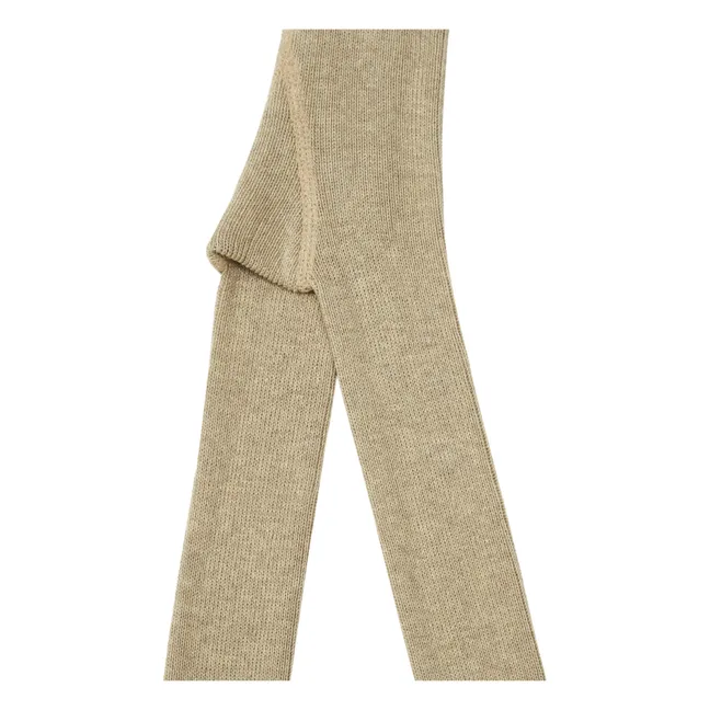 Strumpfhose mit Trägern aus Bio-Baumwolle | Beige
