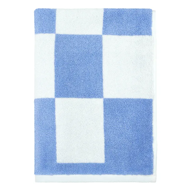 Tappeto da bagno Check | Azzurro