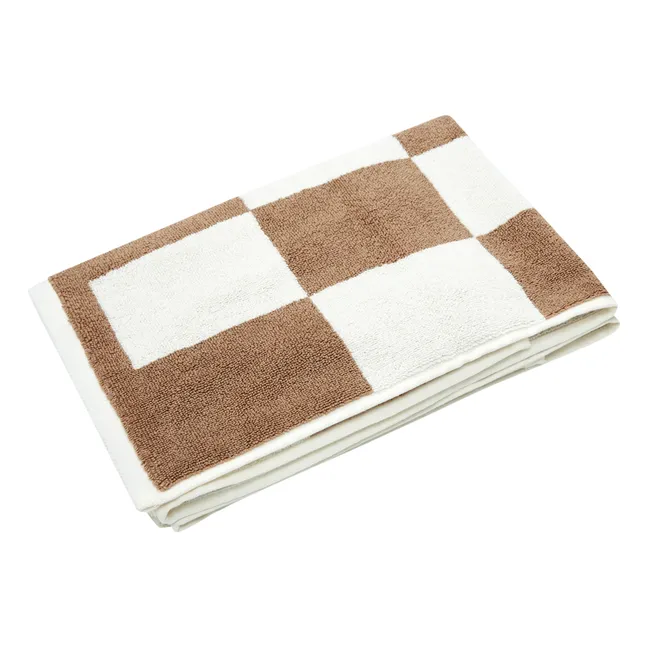 Alfombra de baño Check | Capuccino