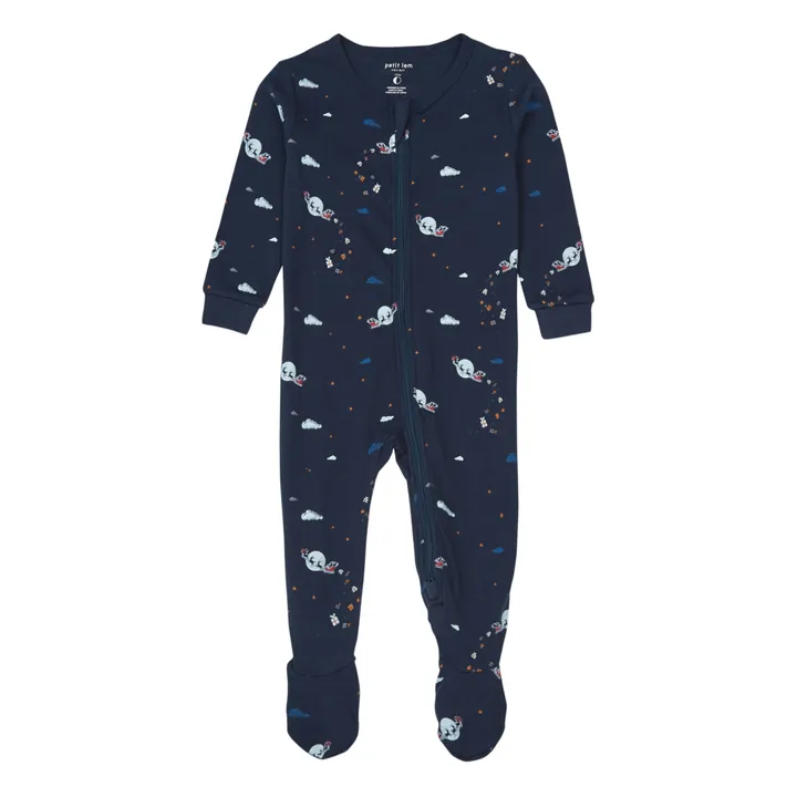Pyjama De Noël 1 Pièce Phosphorescent | Bleu marine- Image produit n°0