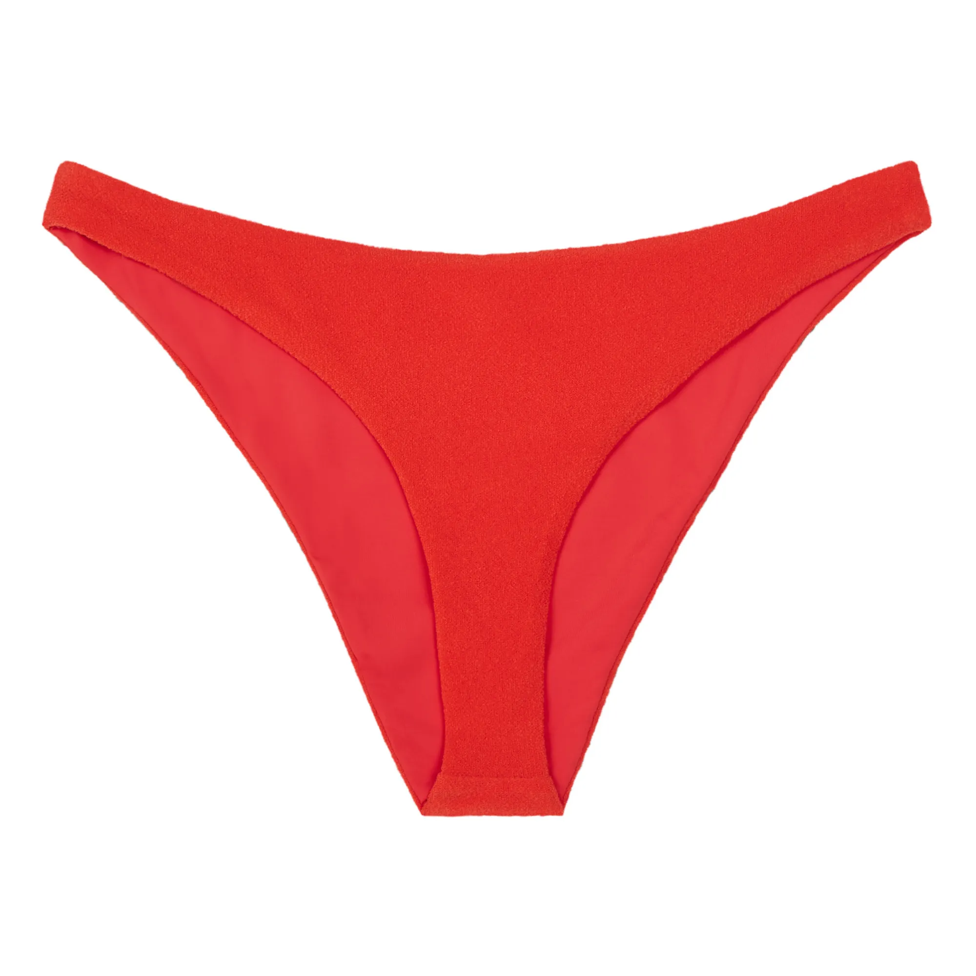 Jade Swim Red Most Wanted Terry Cloth Bikini Bottoms