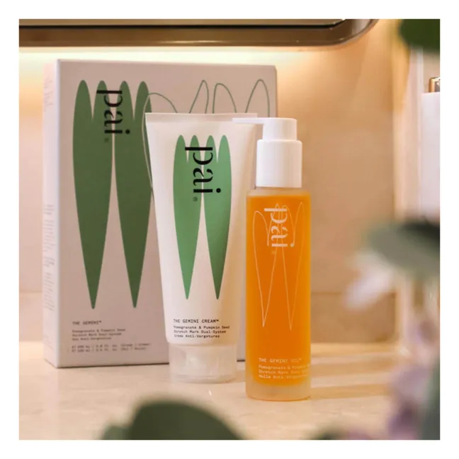 Das Gemini Stretch Mark Duo, Granatapfel und Kürbiskern