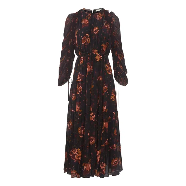 Noelle Silk Dress | Black