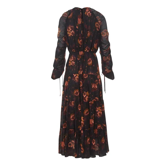 Noelle Silk Dress | Black