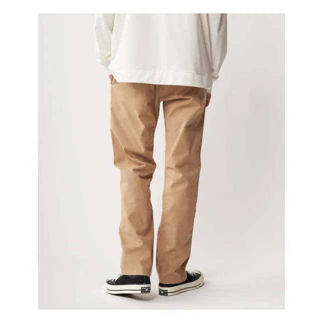Cropped Chino Trousers | Beige
