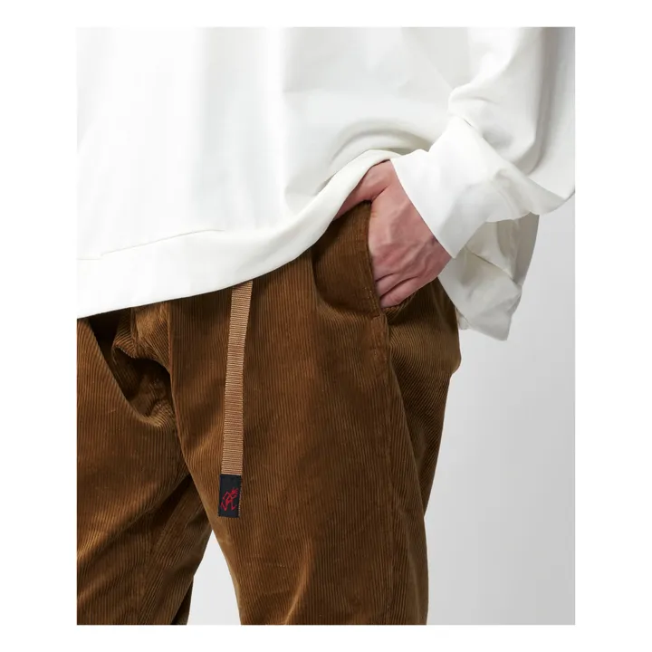 Hose aus Samt | Kamelbraun- Produktbild Nr. 2