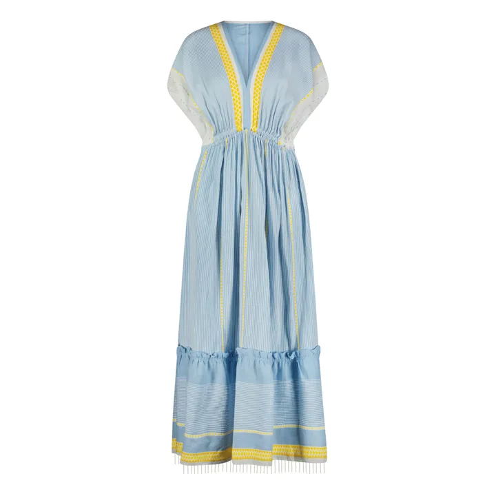 Kleid Plunge Neck Jemari | Blau- Produktbild Nr. 0