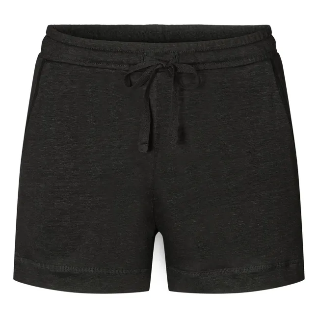 Pantalones cortos de lino Mimi | Negro
