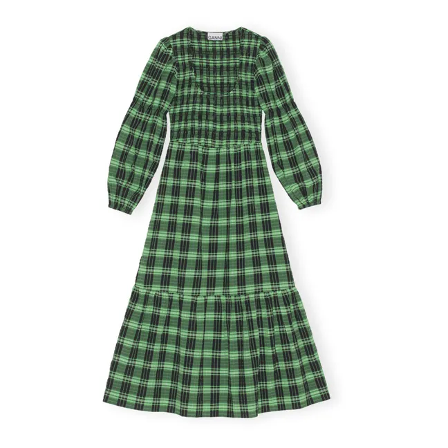 Vestido de algodón orgánico | Verde