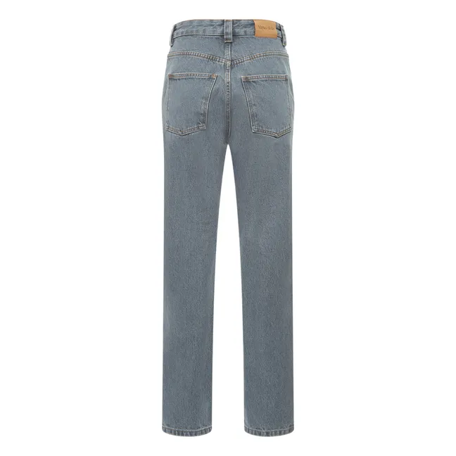 Jeans mit Ausschnitten aus Bio-Baumwolle | Stone Grey S045