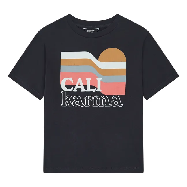 Camiseta de algodón orgánico Cali Karma | Negro