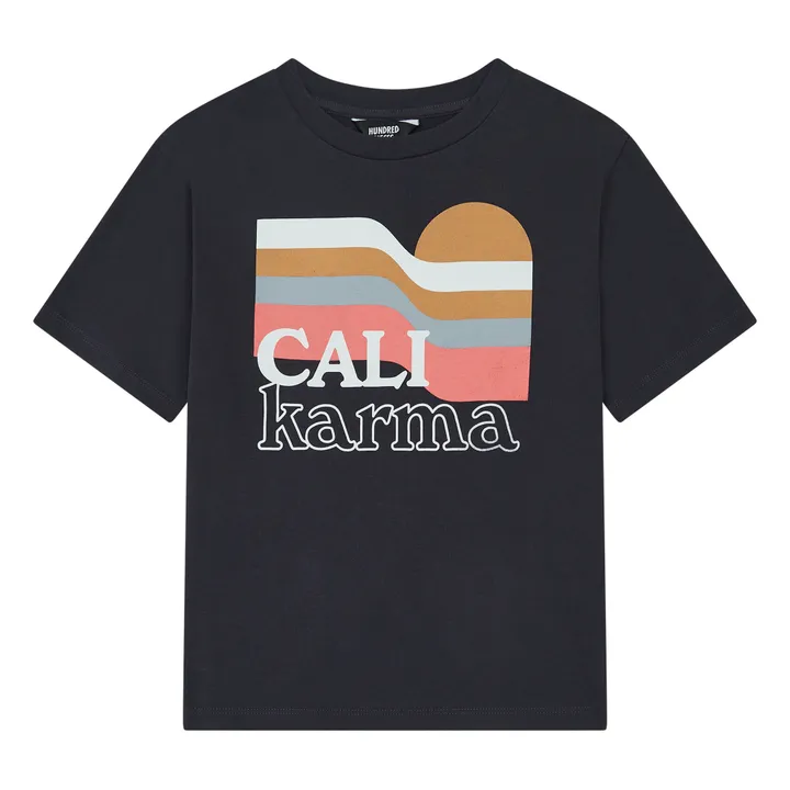 T-Shirt Cali Karma Coton Bio | Noir- Image produit n°0
