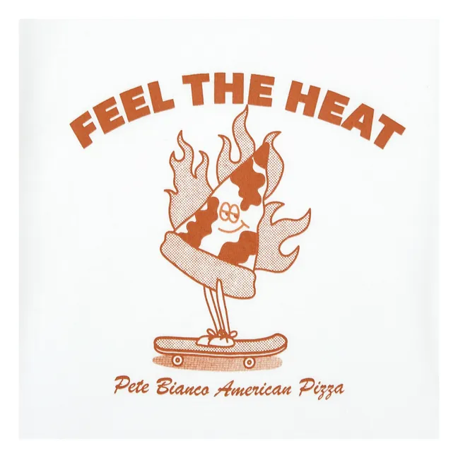 T-Shirt Feel The Heat Bio-Baumwolle | Grauweiß