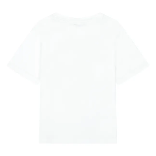 Camiseta de algodón orgánico Feel The Heat | Blanco Roto