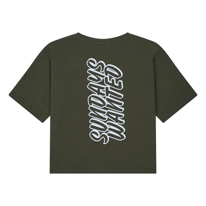 T-Shirt Sundays Wanted in Cotone Organico | Verde militare- Immagine del prodotto n°2