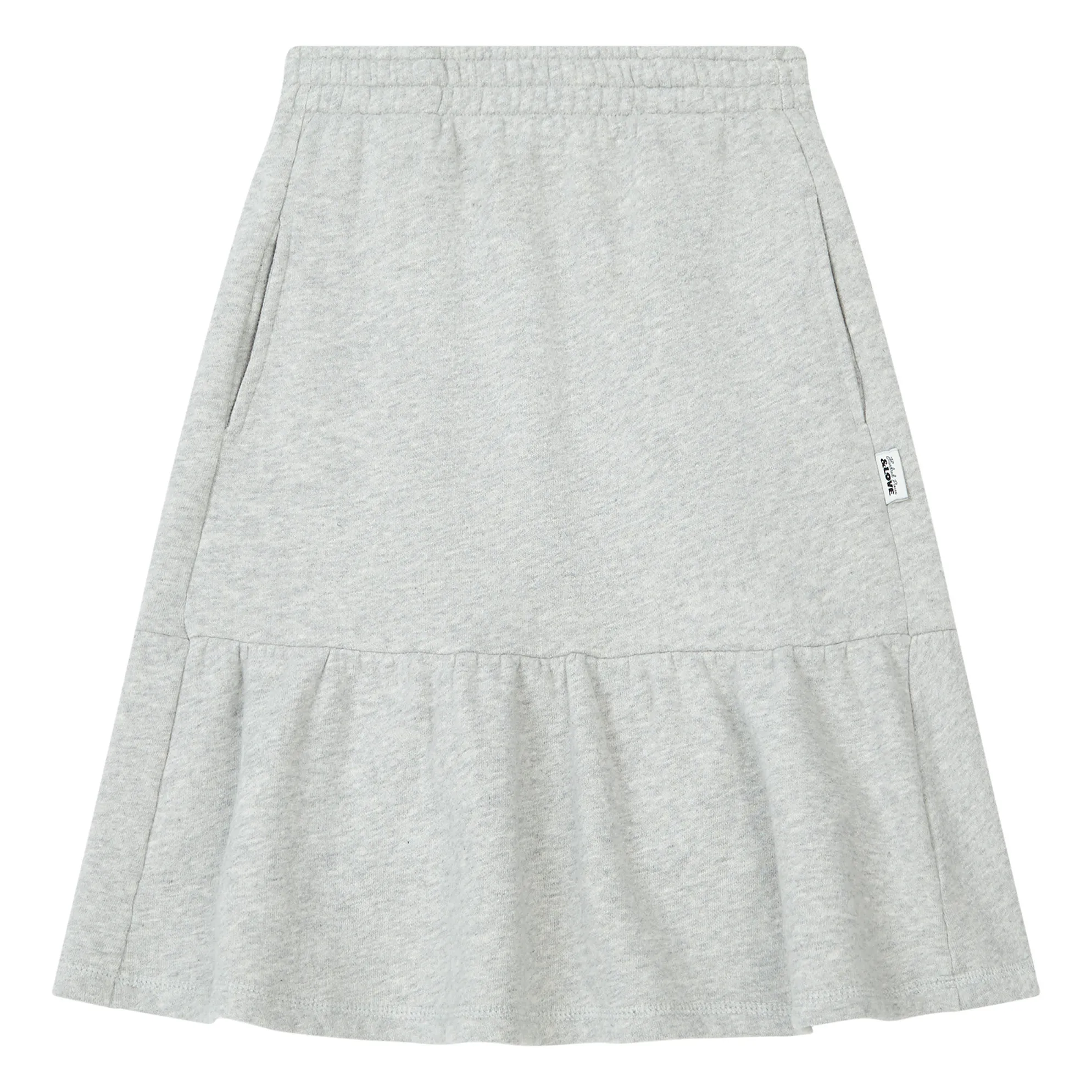 Hundred Pieces Heather Grey Organic Cotton Skirt