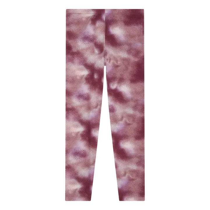 Organic Cotton Blur Burgundy Leggings | Burgundy- Product image n°0