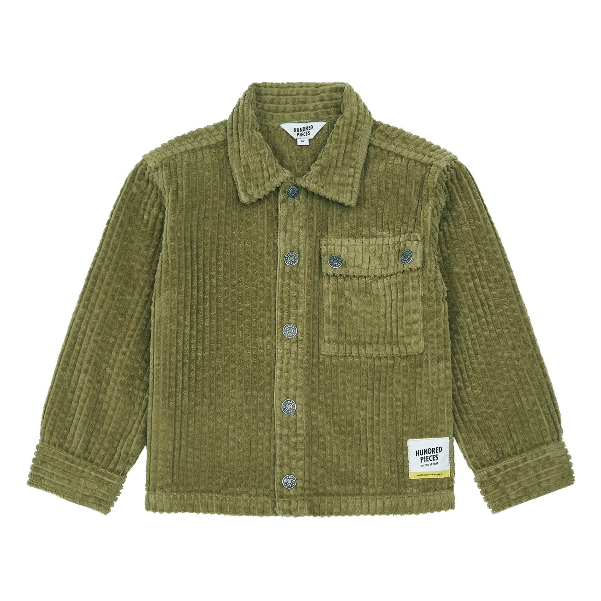 Hundred Pieces Green Organic Corduroy Shirt