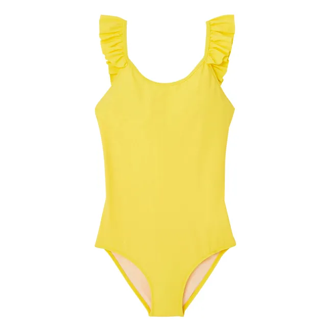 Maillot de Bain 1 Pièce Bora Bora Fibres Recyclées | Jaune