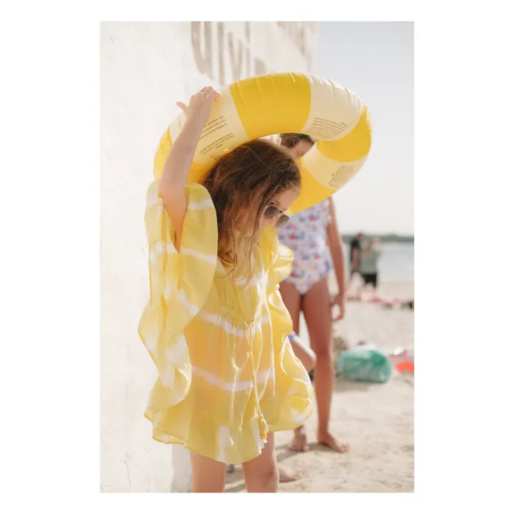 Diabolo Kaftan with Pompoms | Yellow- Product image n°1