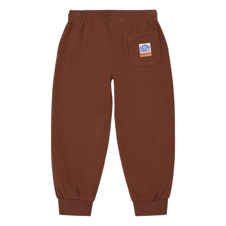 Organic Cotton Wide Leg Joggers | Rust- Product image n°1
