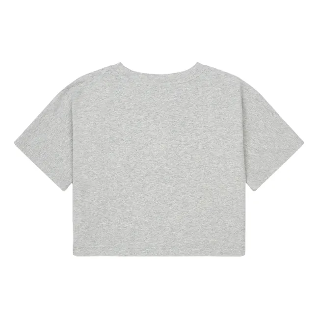 Kids In America Organic Cotton T-Shirt | Heather grey