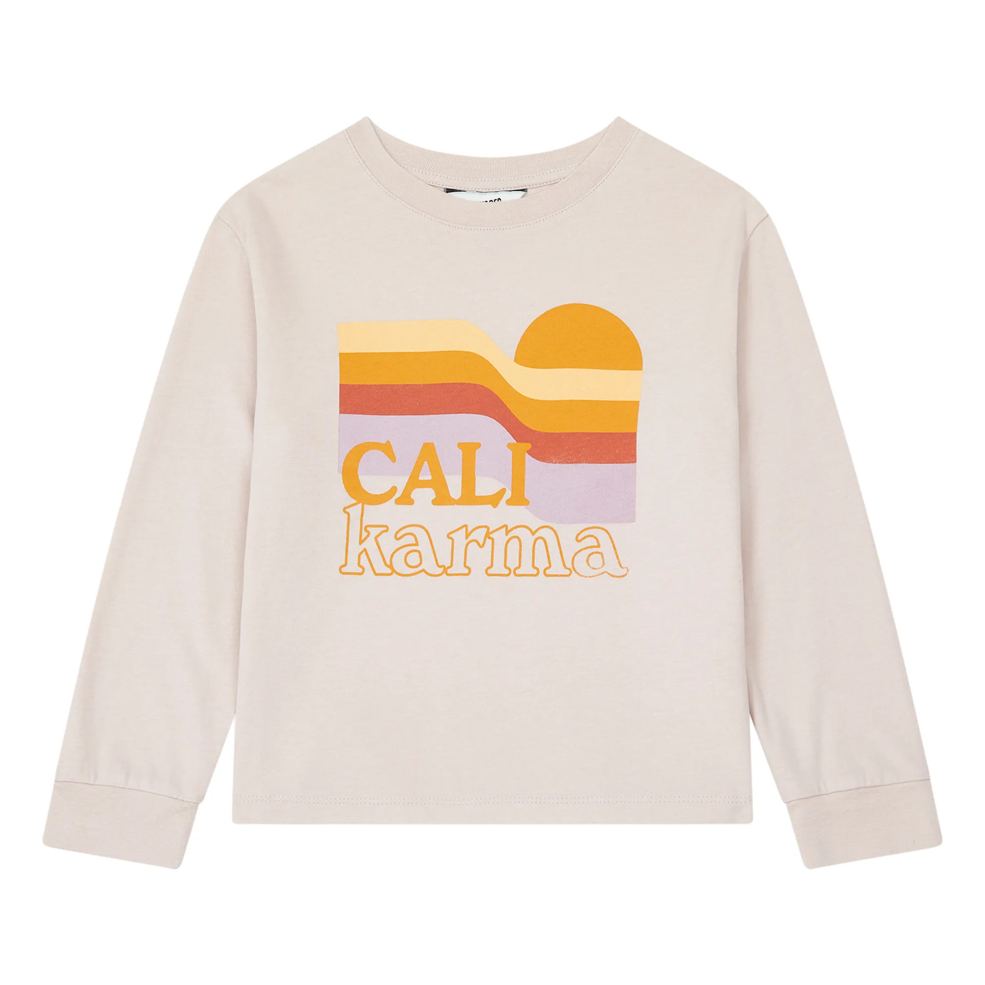 Hundred Pieces Pale Pink Cali Karma Organic Cotton Long Sleeve T-Shirt