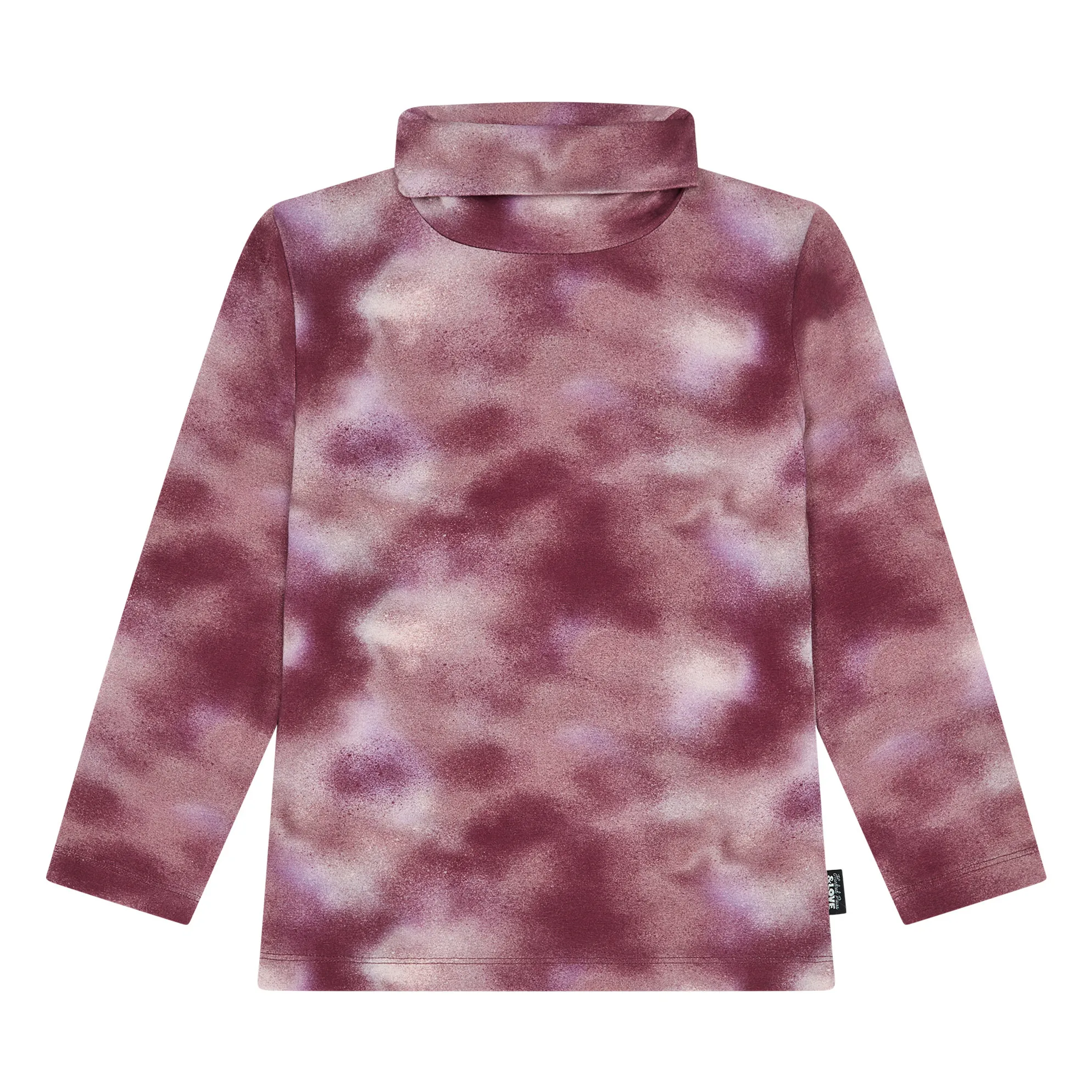 Hundred Pieces Burgundy Organic Cotton Blur Turtleneck