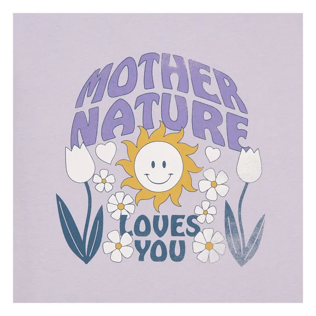 T-Shirt Kleid Mother Of Nature Bio-Baumwolle | Lila