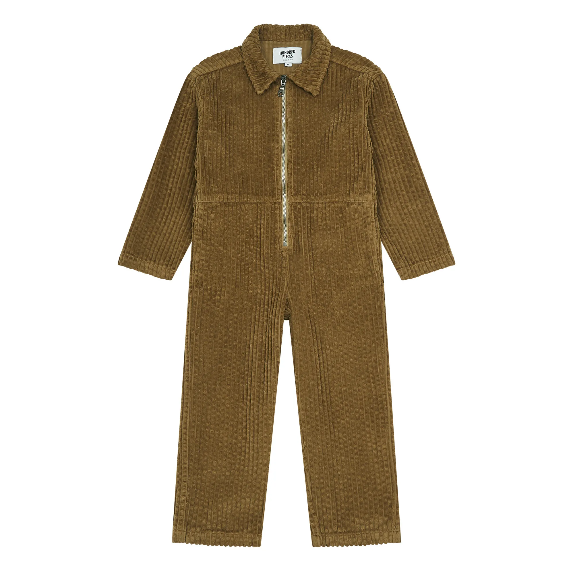 Hundred Pieces Brown Organic Corduroy Boiler Suit