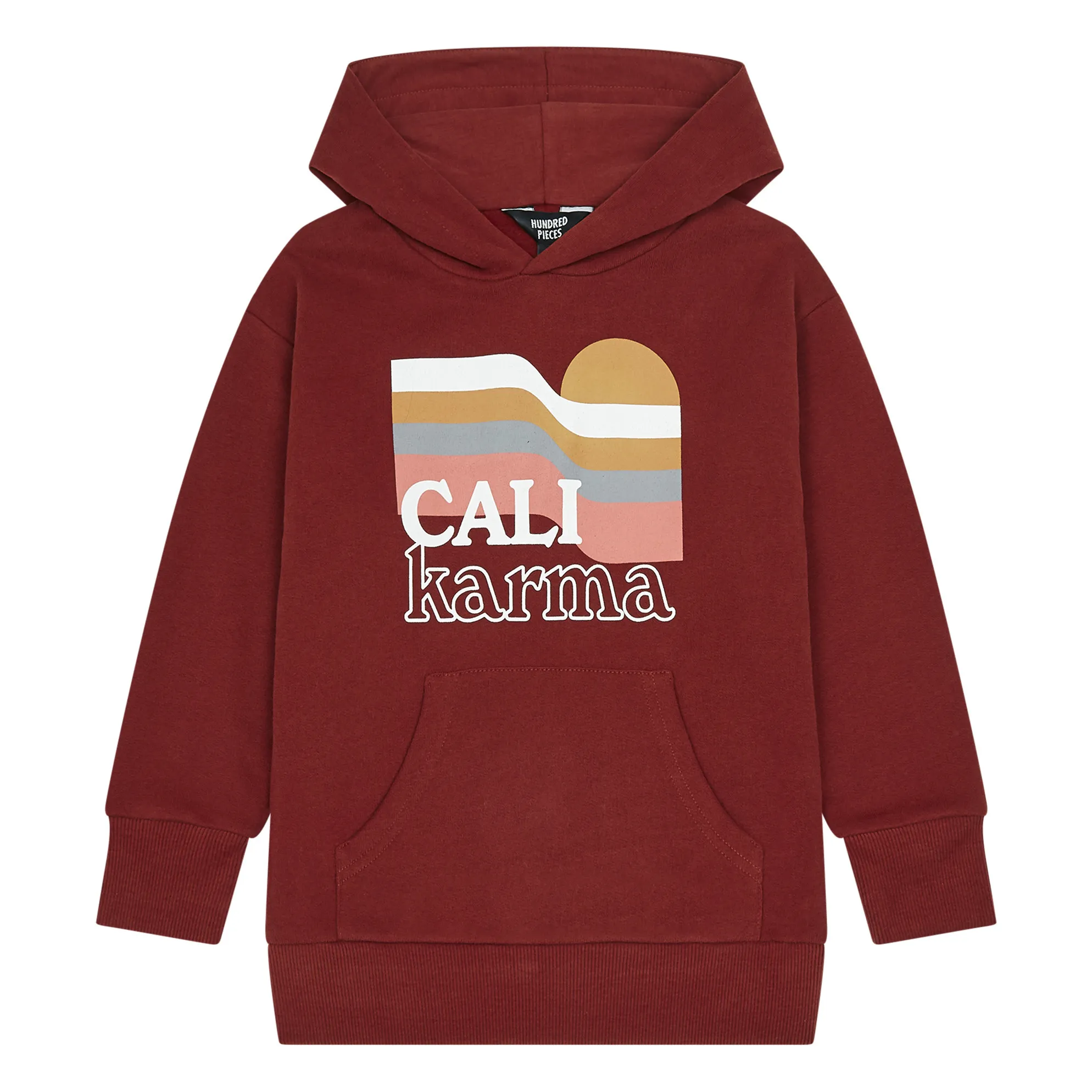 Hundred Pieces Dark Red Organic Cotton Cali Karma Sweatshirt