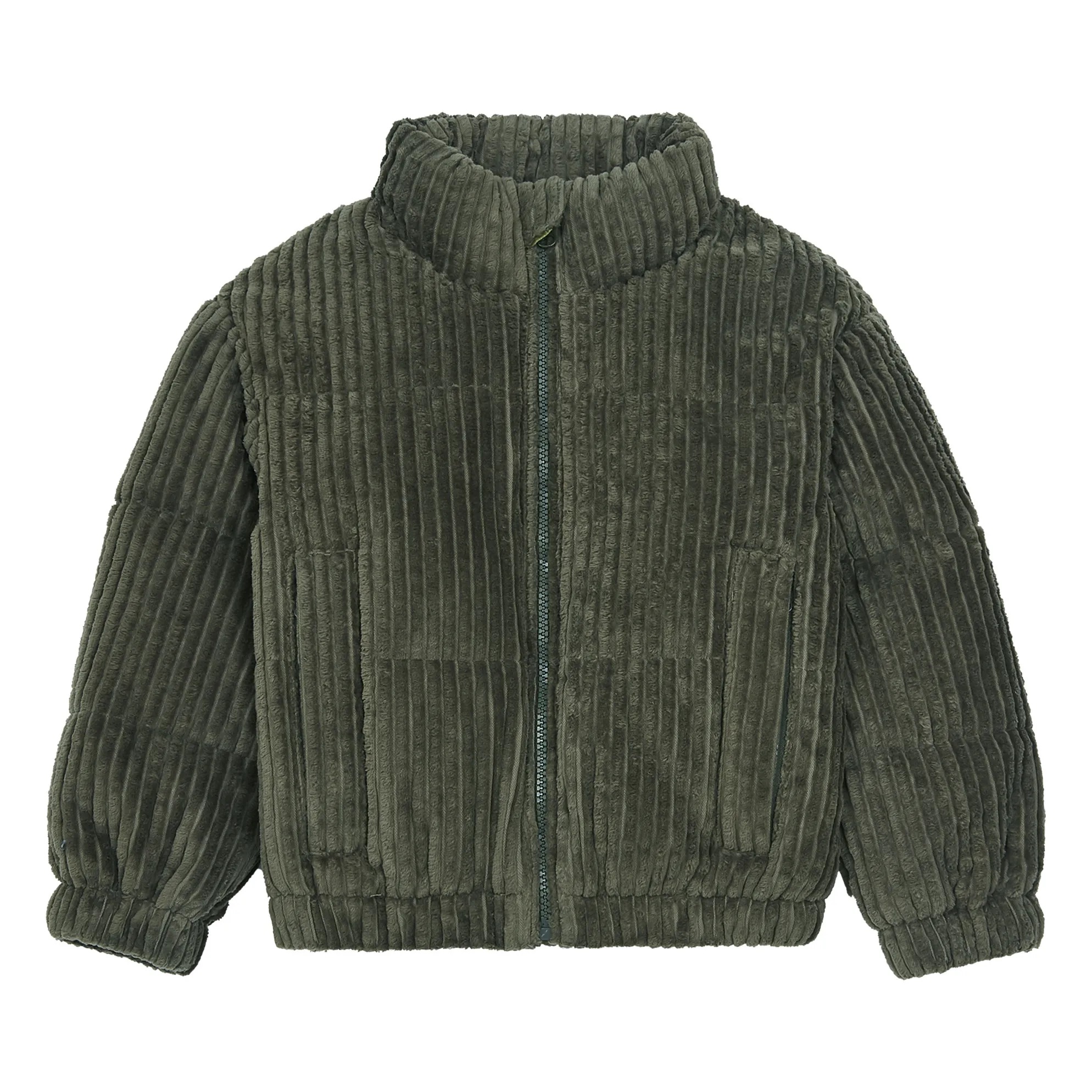 Hundred Pieces Khaki Organic Corduroy Puffer Jacket