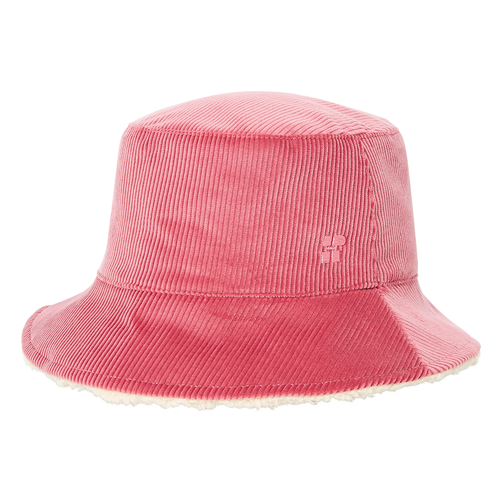Hundred Pieces Pink Sherpa Lined Corduroy Bucket Hat