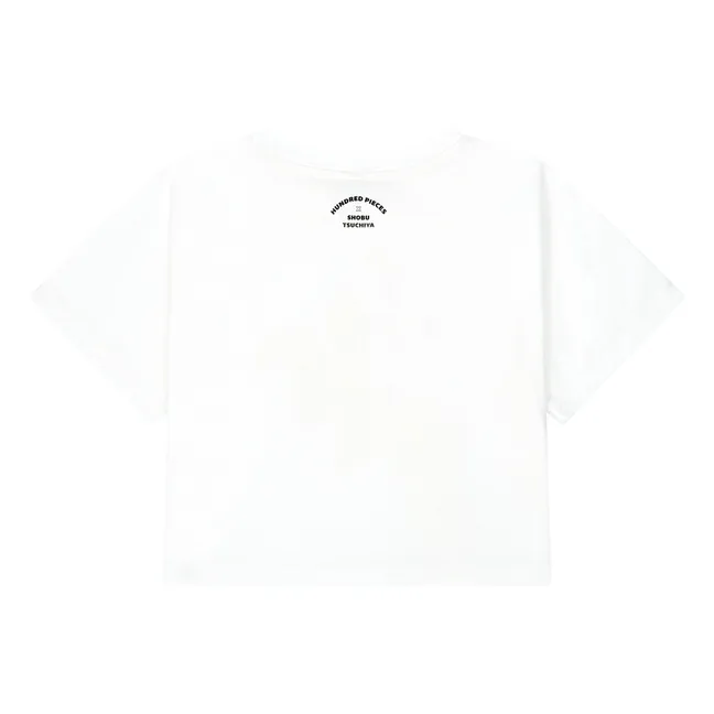 Camiseta Court Chill Out Shobu Tsuchiya x Hundred Pieces | Blanco Roto