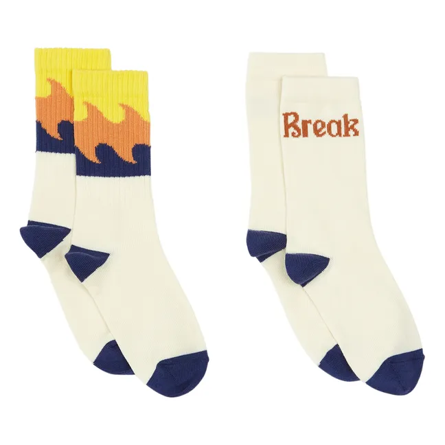 Gradient Santa Socks - Set of 2 | Blue