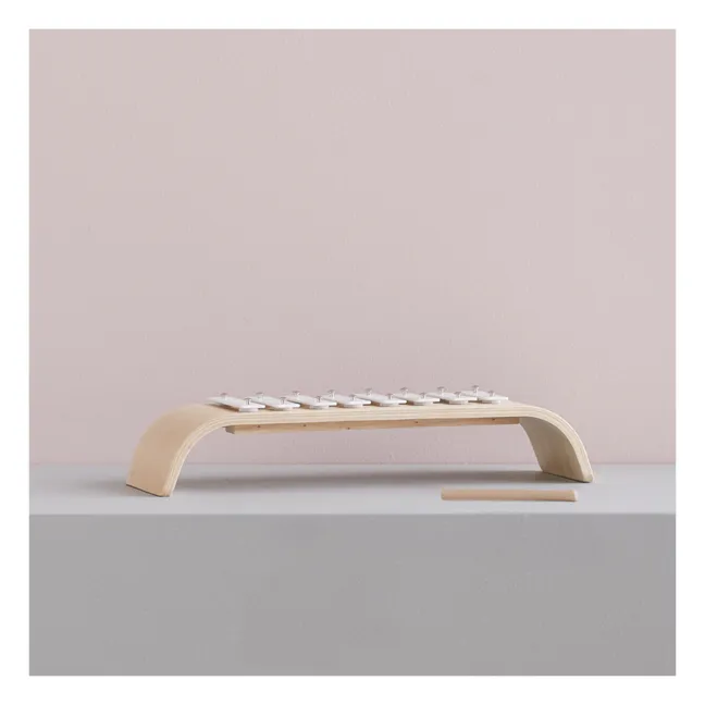 Xilofono in legno | Bianco