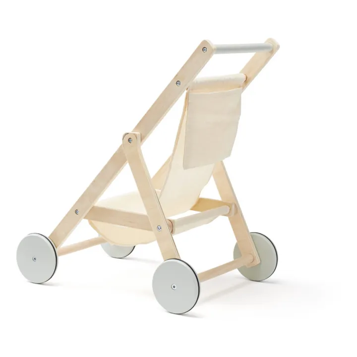 Wooden play stroller | Off white- Product image n°4